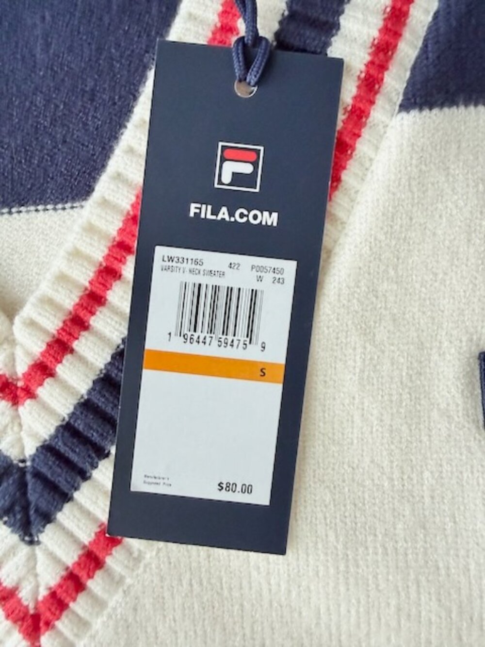 FILA Varsity Sweater & Pants Set NWT Sz S/M - Picture 4 of 9